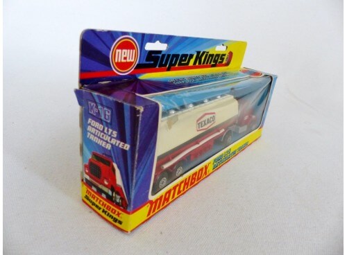 Matchbox King Size K-16 SuperKings Ford LTS Citerne Texaco N/M Boite 3/4 arrière