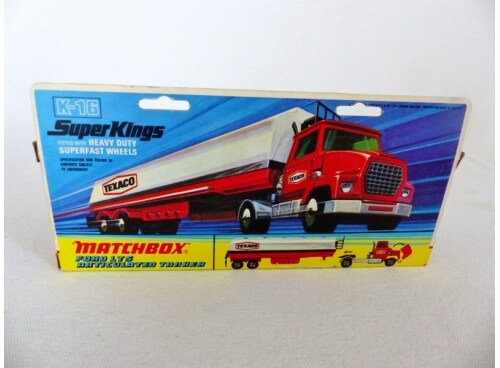 Matchbox King Size K-16 SuperKings Ford LTS Citerne Texaco N/M Boite arrière