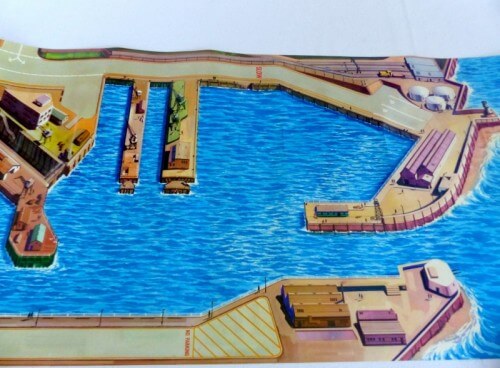 Matchbox SeaKings PM-2 Seaport Playmat Tapis de jeu