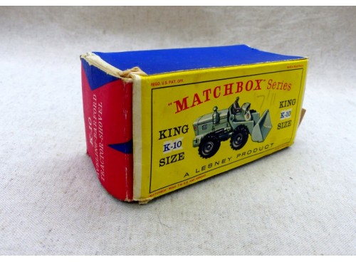 Matchbox KingSize K-10 SuperKings Aveling Barford Tractor Shovel / Tracto Pelle
