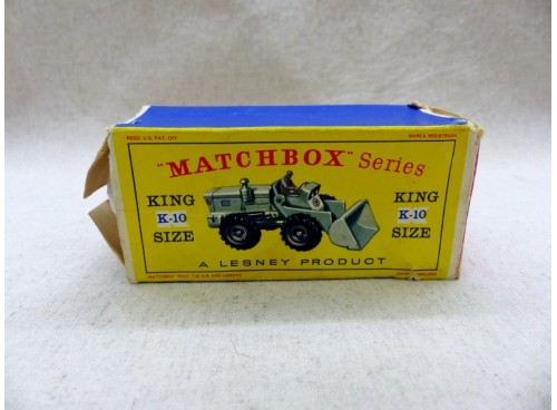 Matchbox KingSize K-10 SuperKings Aveling Barford Tractor Shovel / Tracto Pelle
