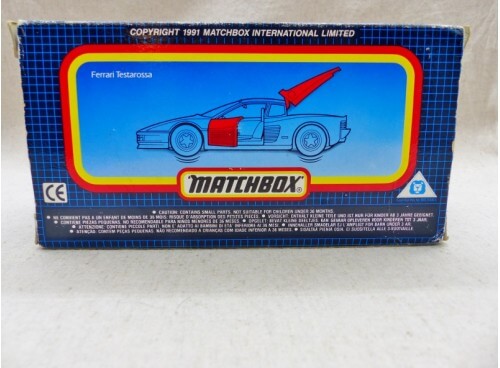 Matchbox KingSize K-149 SuperKings Ferrari Testarossa boite dos