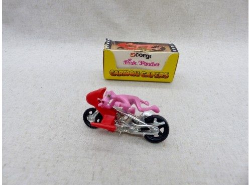 Corgi Toys 56351 Cartoon Capers La Panthere Rose (The Pink Panther) en Moto
