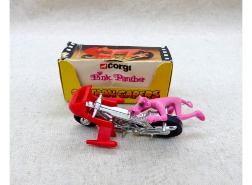 Corgi Toys 56351 Cartoon Capers La Panthere Rose (The Pink Panther) en Moto