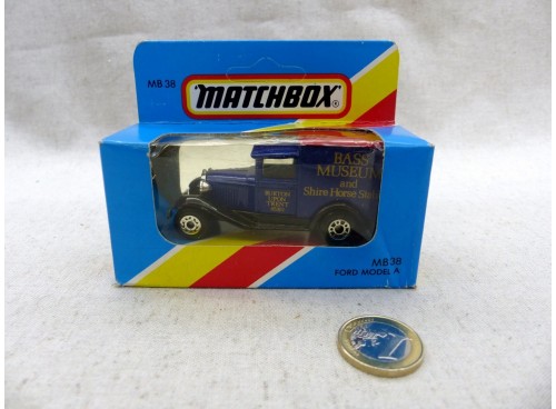 Matchbox Superfast MB 38 Ford Model A Bass Museum boite