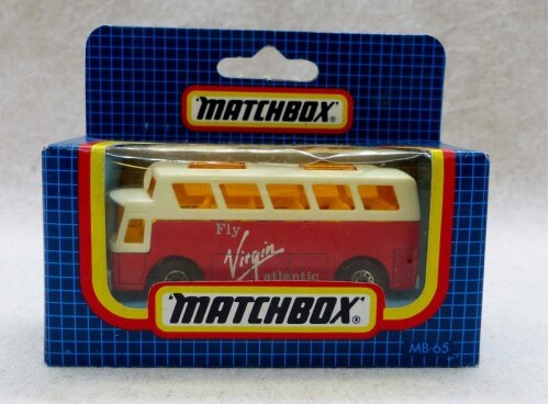 Matchbox Superfast MB 65 Bus d'Aéroport "Fly Virgin Atlantic" N/B