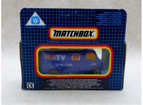 Matchbox Superfast MB73 Camionnette de Reportage T.V. TV News Truck N/B dos