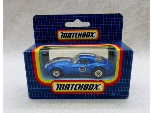 Matchbox Superfast MB 15 Chevrolet Corvette Grand Sport N/B