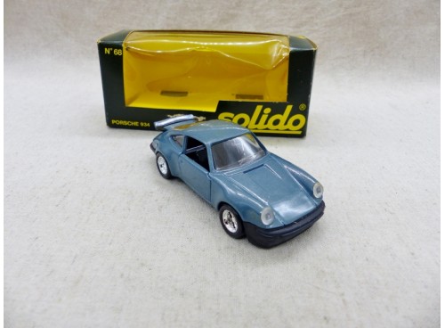 Solido 68 Porsche 934 Bleu Métal