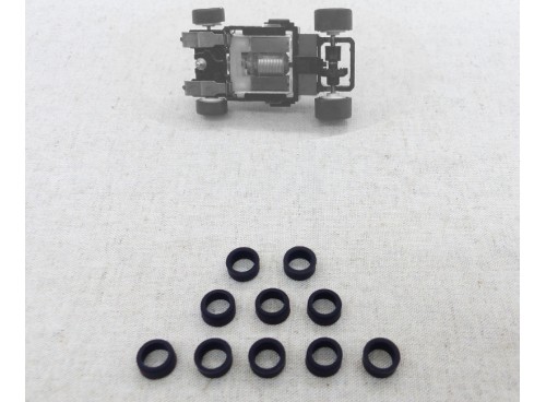 TOMY AFX Chassis Turbo, Super G+  et SRT Jeu de 10 Pneus Avant Uréthane