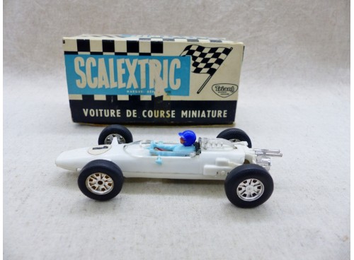 voiture de circuit Scalextric C81 Formule Junior Cooper Blanche