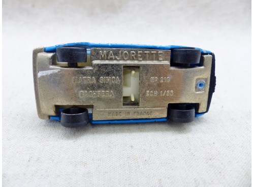 petite voiture Majorette 219 Matra Simca Bagheera dessous