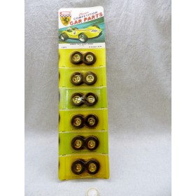 Classic Industries 3373 Blister de 12 Roues complètes Slot Cars US 1/24