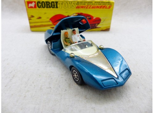 miniature auto Corgi Toys 347 Whizzwheels Chevrolet Astro 1 avec personnages et toit ouvrant
