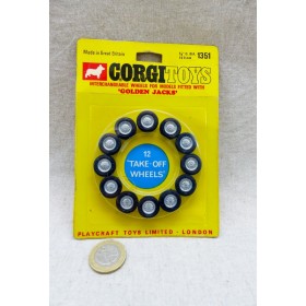 Corgi Toys 1351 Blister de 12 Roues Amovibles Take Off Wheels