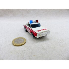 Aurora AFX 1986 Fire Chief Car avec Gyrophares