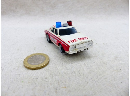 Aurora AFX 1986 Fire Chief Car avec Gyrophares