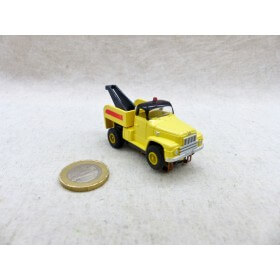 Aurora Thunderjet T-Jet Camion Mack Dépannage Jaune  Tow Truck Circuit Ho Neuf