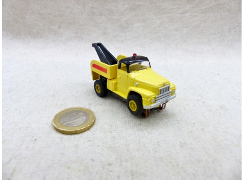 Aurora Thunderjet T-Jet Camion Mack Dépannage Jaune  Tow Truck Circuit Ho Neuf