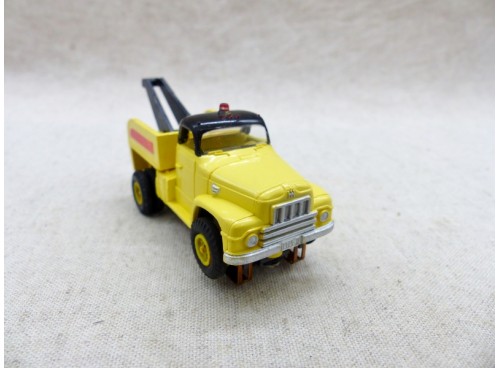Aurora Thunderjet T-Jet Camion Mack Dépannage Jaune  Tow Truck Circuit Ho Neuf