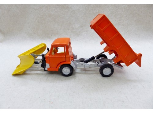 bascule benne Dinky Toys 439 Ford D 800 Chasse Neige Snow Plug Rare !
