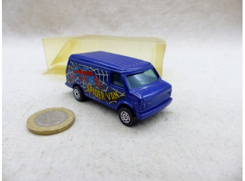miniature Corgi Juniors 56 Chevrolet Van Spider man