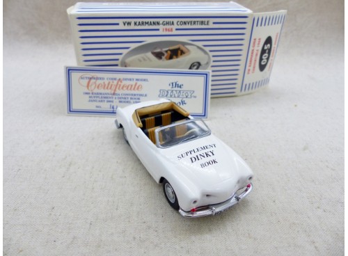Dinky Toys Matchbox 00-5 VW Karmann-Ghia Convertible Book Model