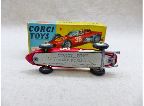 Corgi Toys 154 Ferrari Formula 1 Grand Prix Racing Car avec Boite dessous