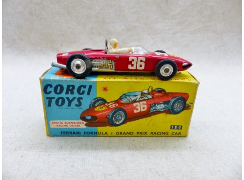 Corgi Toys 154 Ferrari Formula 1 Grand Prix Racing Car avec Boite droit