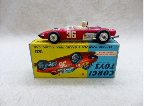 Corgi Toys 154 Ferrari Formula 1 Grand Prix Racing Car avec Boite gauche
