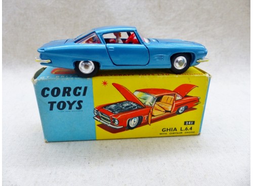 Corgi Toys 241 Ghia L6.4 Avec Moteur Chrysler NM / Boite droit