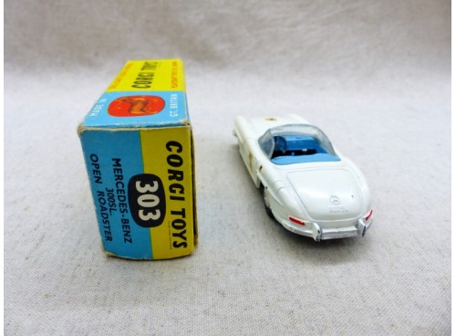 Corgi Toys 303 Mercedes-Benz 300 Sl Roadster NM / Boite avant