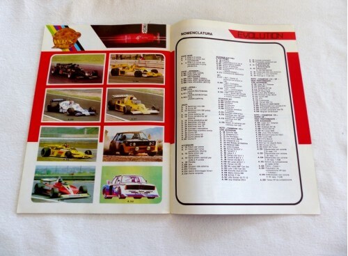 Polistil Catalogue Champion 175 version Internationale sommaire et voitures de course
