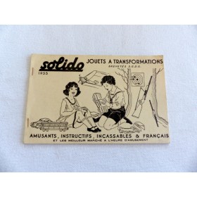 Solido Catalogue 1935 (reproduction magnifique)