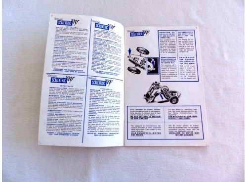 Scalextric Manuel d'Instruction, 4° Edition Multilingue