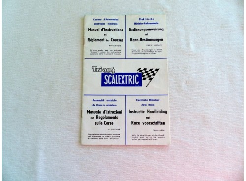 Scalextric Manuel d'Instruction, 4° Edition Multilingue
