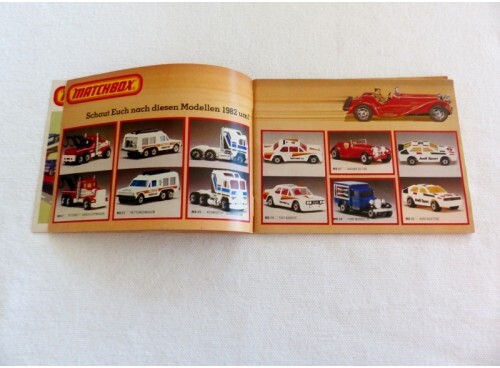 Matchbox Catalogue 1982/93 Sammler Katalog version allemande page intérieure miniatures