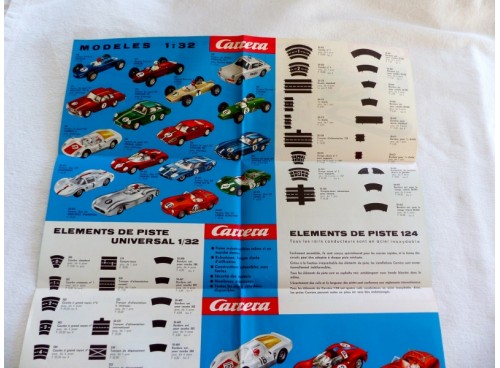 Carrera Catalogue-Dépliant Années 60 en français détail