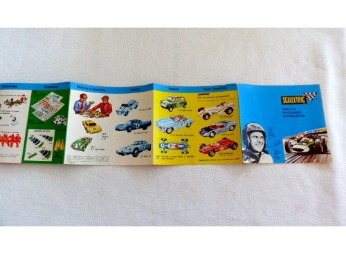 Scalextric Catalogue-Dépliant en français des années 60