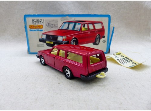 Matchbox SuperKings K-74 Break Volvo Rouge NM Boite arrière