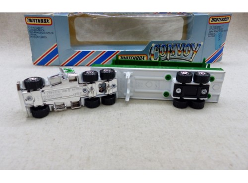 Matchbox Convoy CY5 Camion Peterbilt avec Remorque Bachée Interstate NM Boite
