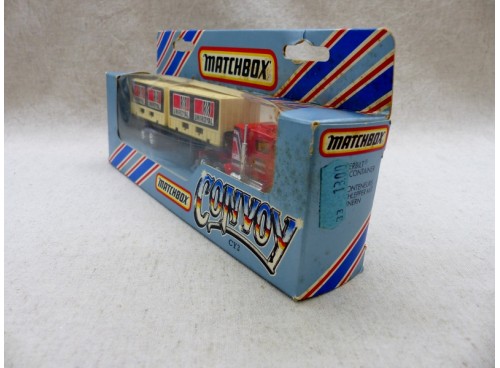 Matchbox Convoy CY3 Camion Peterbilt avec Conteneurs NM Boite