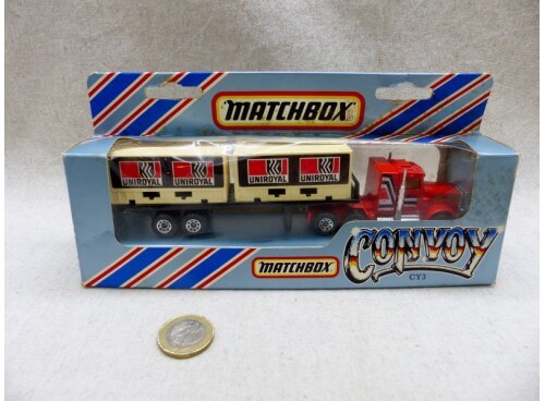 Matchbox Convoy CY3 Camion Peterbilt avec Conteneurs NM Boite