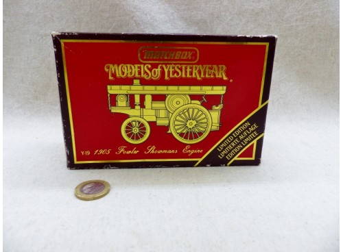 Matchbox Models of Yesteryears MOY Y-19 Locomobile Fowler Shomans NM Boite