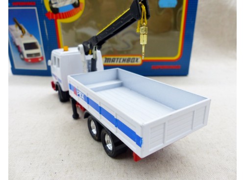 miniature Matchbox SuperKings K 148 Camion Plateau avec Grue NM Boite