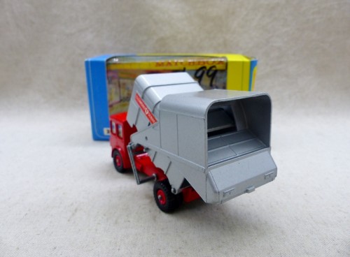 Matchbox King Size K-7 Camion Poubelle / Refuse Truck  NM Boite vue arrière benne