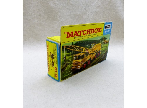 Matchbox King Size K-12 Scammel Mobile Crane / Camion Grue NM Boite