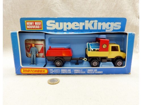 Matchbox King Size K-30 SuperKings Unimog et Compresseur NM Boite