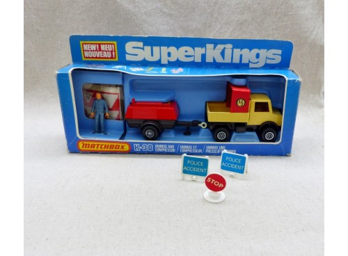 Matchbox King Size K-30 SuperKings Unimog et Compresseur NM Boite avec détails