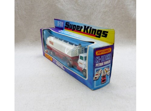 Matchbox King Size K-16 SuperKings Peterbilt Super Tanker Camion Citerne Total NM Boite